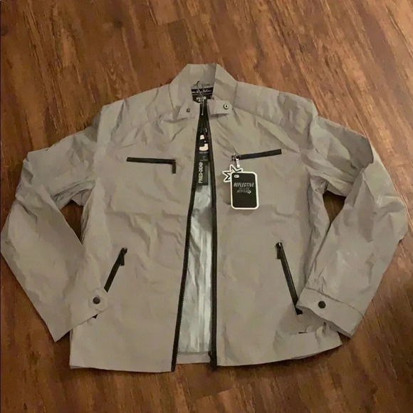 Fried Denim Reflective Jacket Jacket Gray Men’s Sizee Large New - Picture 1 of 16